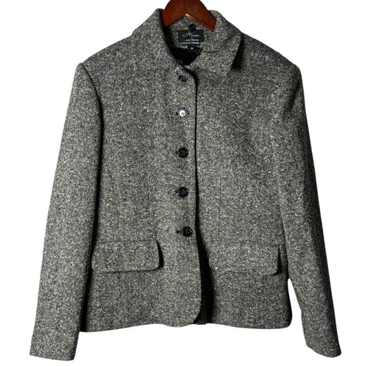 Hanni by Donnybrook Women’s Size 10 Wool Tweed Jacket Made in Ukraine