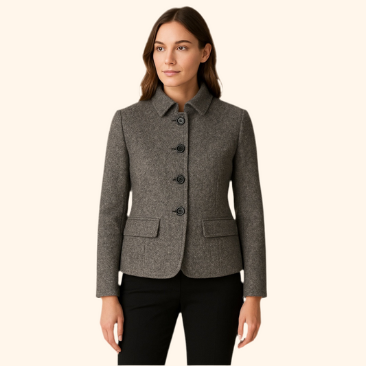 Hanni by Donnybrook Women’s Size 10 Wool Tweed Jacket Made in Ukraine